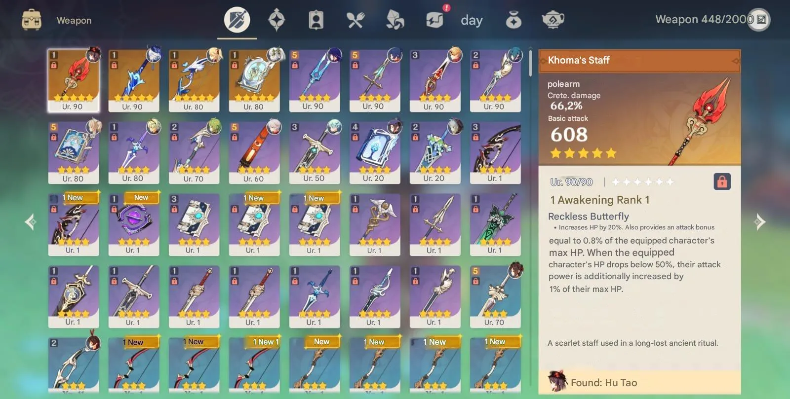 GI1167 High AR58 with Hu Tao Homa, Nahida C1, Furina, Raiden, Kazuha, Mualani